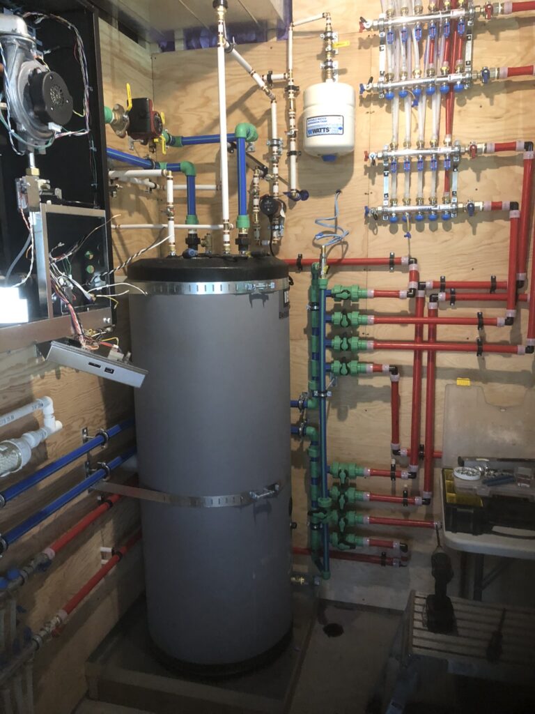 photo of a hot water tank repair afterwards